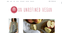 Desktop Screenshot of anunrefinedvegan.com